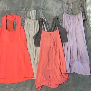EUC 4 Lululemon sports bra tanks
